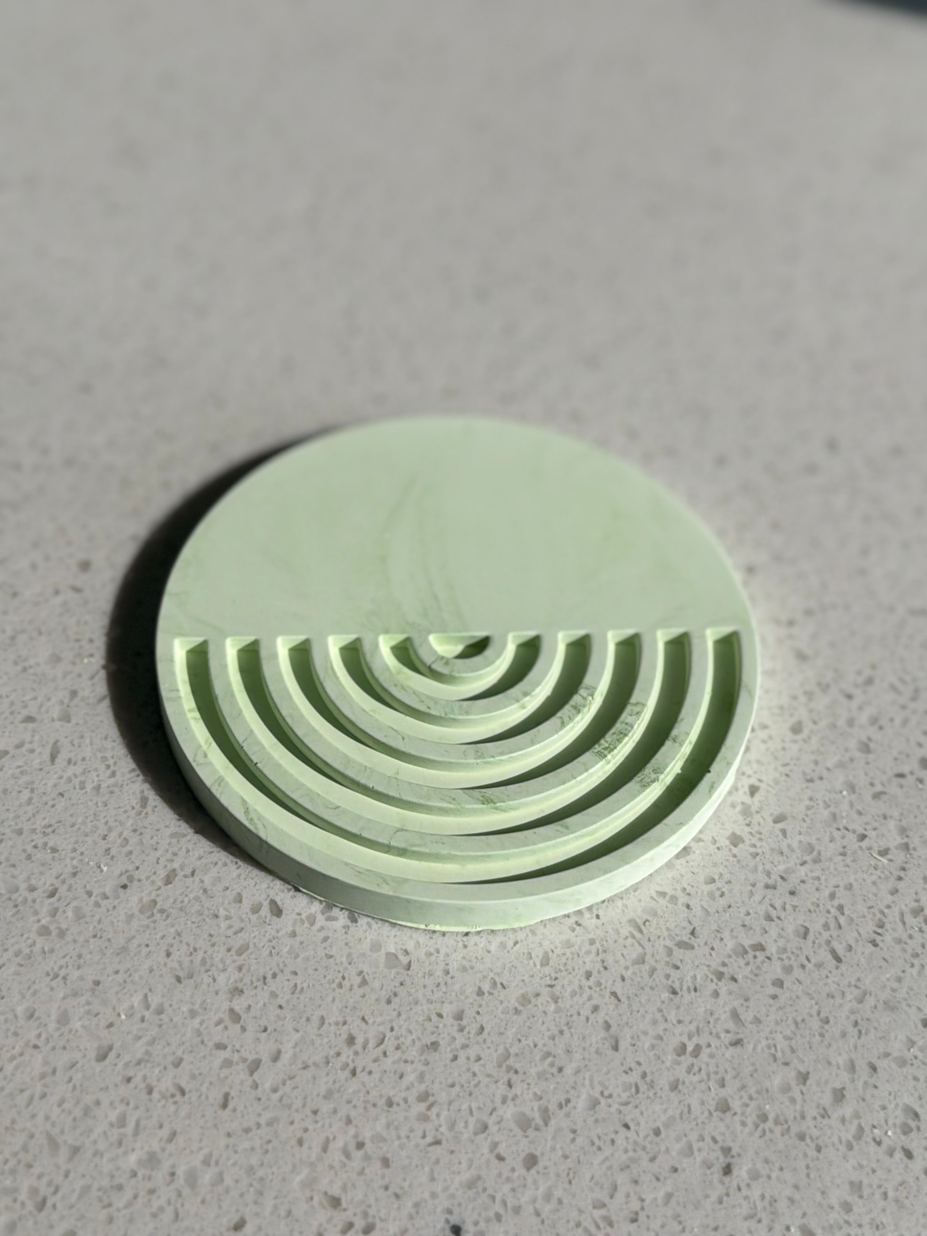Arch & Concentric Ring Rippled Storage Tray