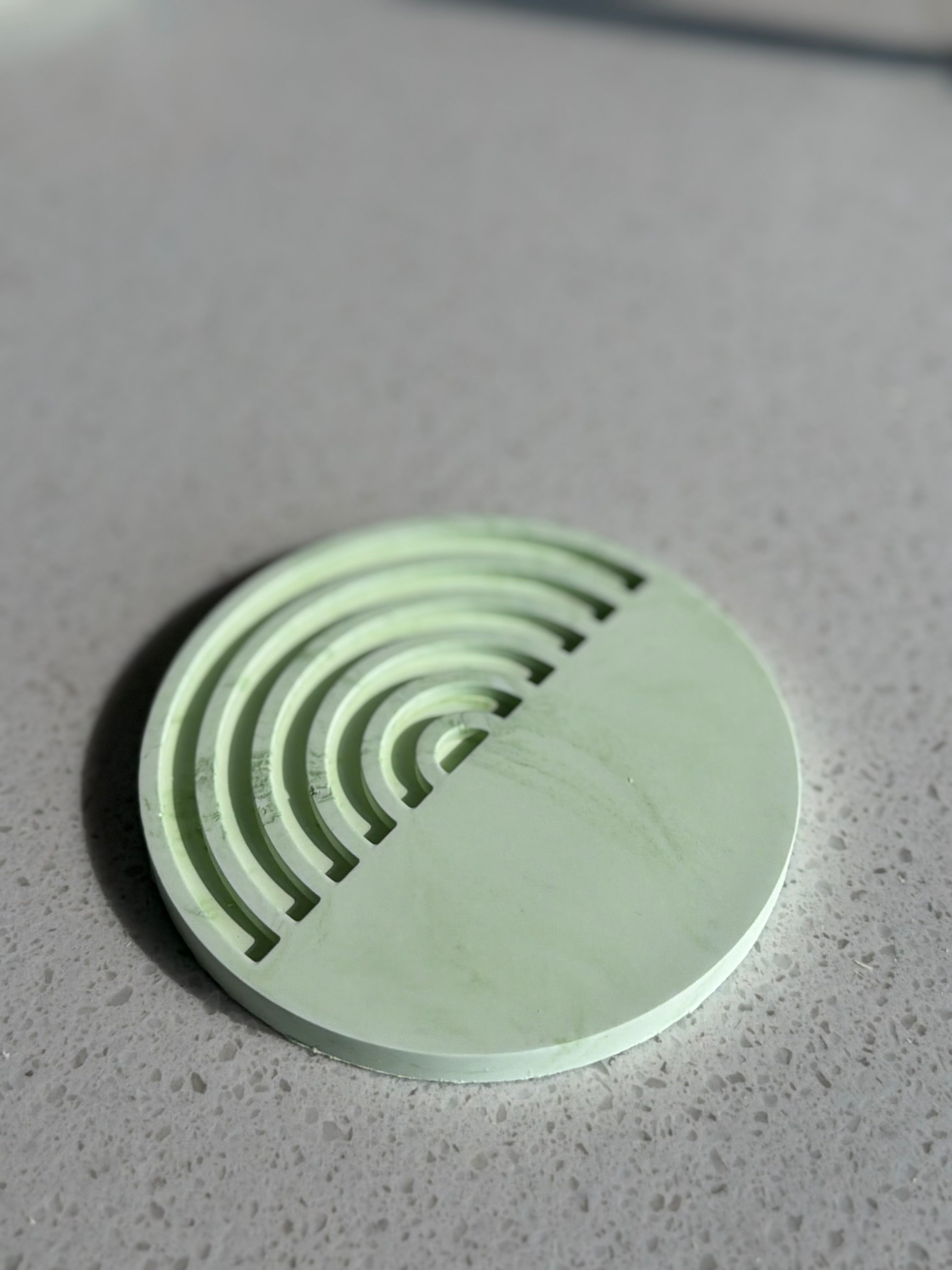 Arch & Concentric Ring Rippled Storage Tray