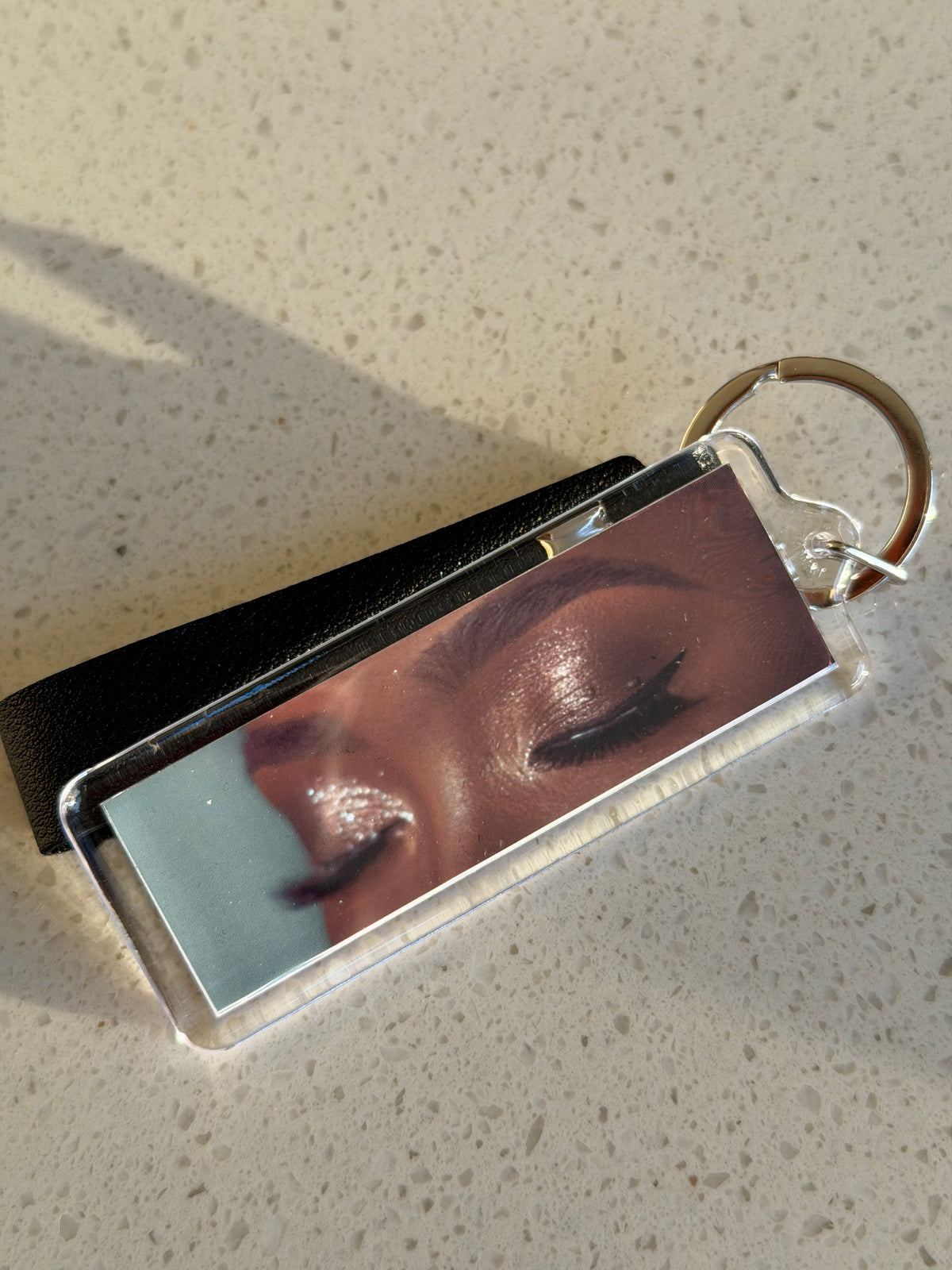 Personalized 1” x 3” Rectangle Photo Keychain