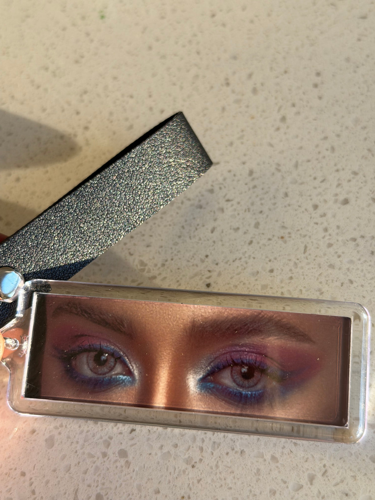 Personalized 1” x 3” Rectangle Photo Keychain