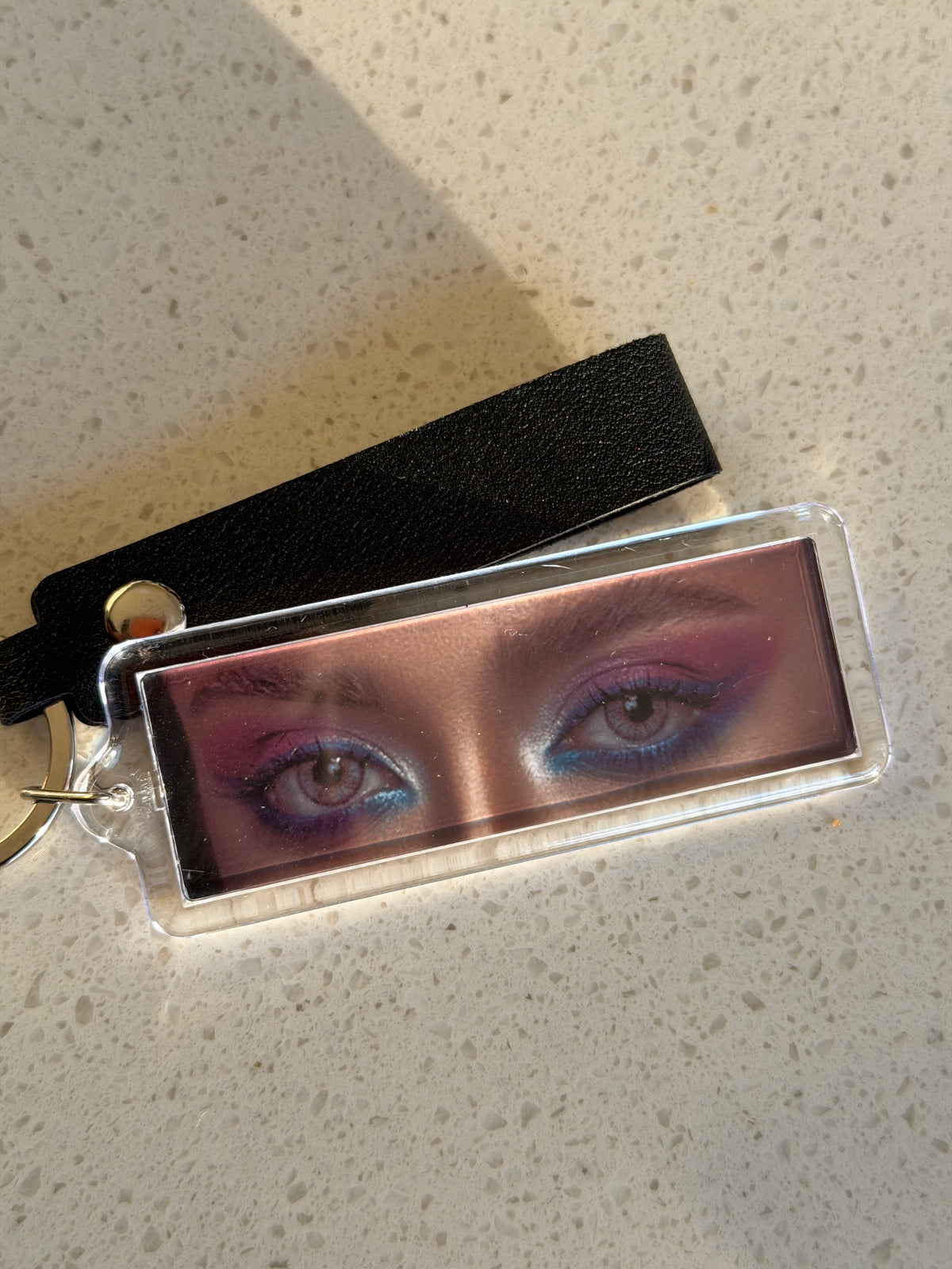 Personalized 1” x 3” Rectangle Photo Keychain