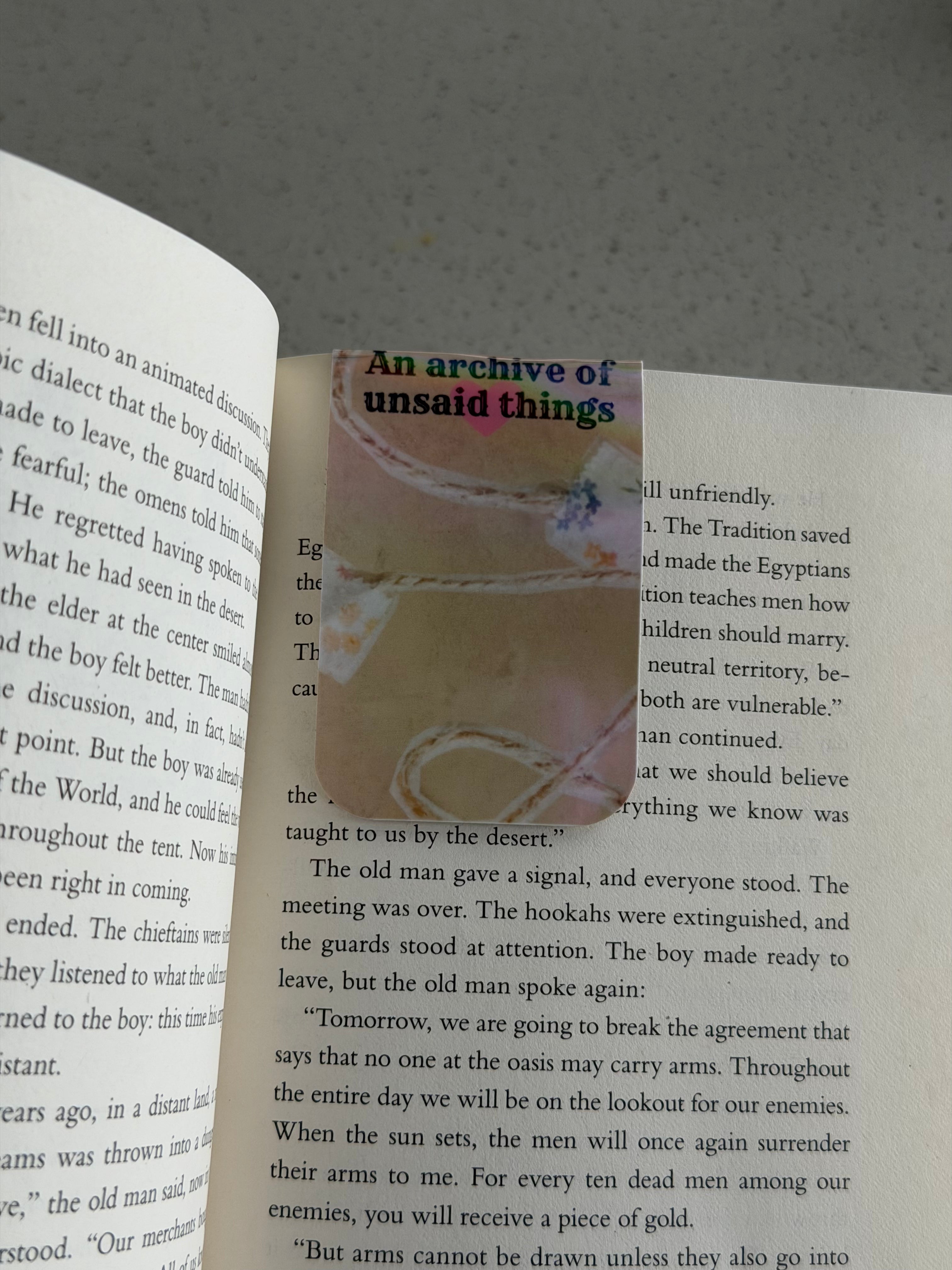 Archive of Unsaid Things - Magnetic Bookmark