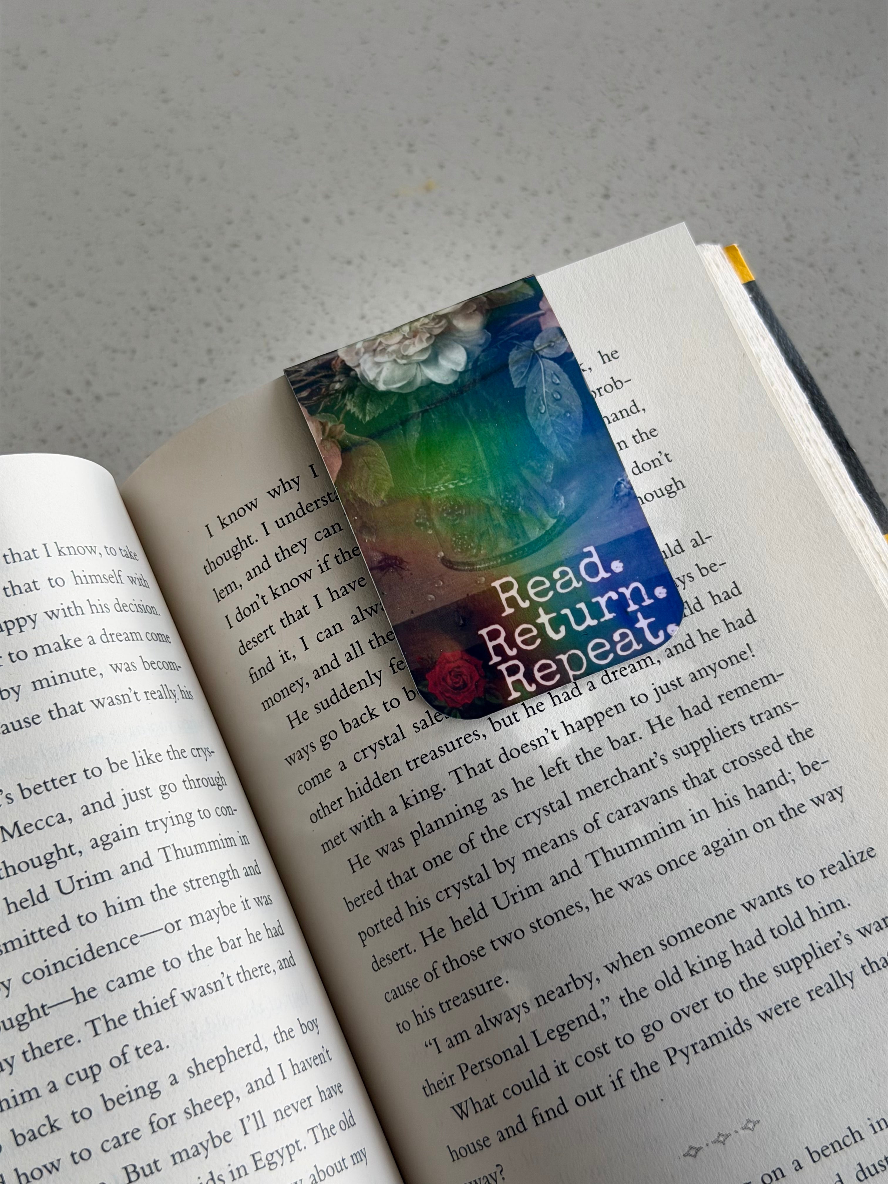 Read. Return. Repeat. Magnetic Bookmark