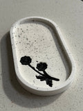 Rounded Tray - Flowers Splashed