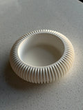 Round Striped Storage Bowl